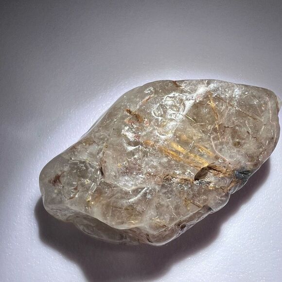 Golden Rutilated Quartz Crystal Freeform (#13) - Picture 7 of 11